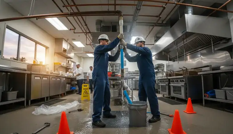 Expert Plumbing Pro - emergency-pipe-burst-repair-for-a-commercial-kitchen-in-clifton-co