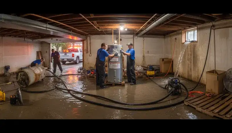 Expert Plumbing Pro - emergency-water-heater-replacement-for-a-flooded-basement-in-clifton-co